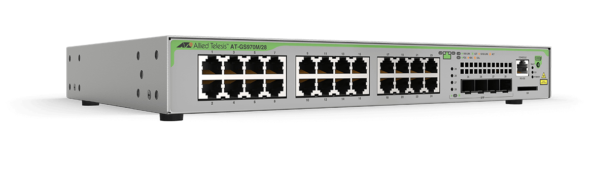 Allied Telesis GS970M Managed L3 Gigabit Ethernet (10/100/1000) 1U Grijs