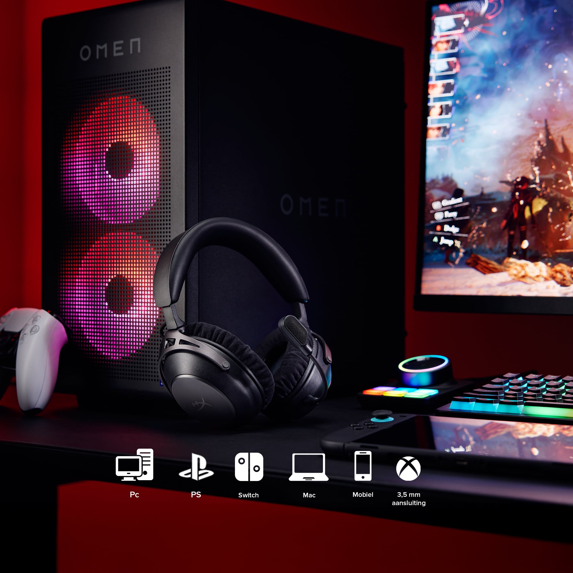 HyperX Cloud Alpha 2 - Wireless Gaming Headset - Afbeelding 2