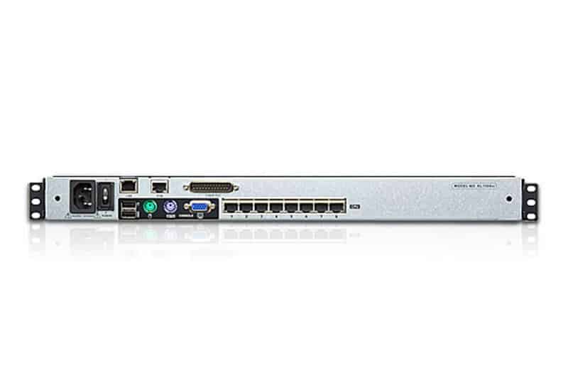ATEN 1-Lokale/externe gedeelde toegang, 8-poorts Cat 5 Dual Rail KVM over IP-switch met poort serieschakeling - Afbeelding 2