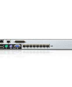 ATEN 1-Lokale/externe gedeelde toegang, 8-poorts Cat 5 Dual Rail KVM over IP-switch met poort serieschakeling - Afbeelding 2