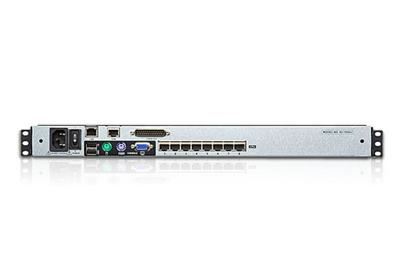 ATEN 1-Lokale/externe gedeelde toegang, 8-poorts Cat 5 Dual Rail KVM over IP-switch met poort serieschakeling - Afbeelding 2