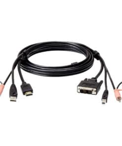 ATEN 1.8M USB HDMI to DVI-D KVM Cable with Audio