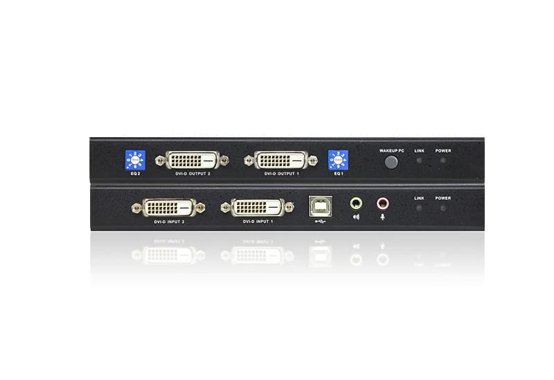 ATEN USB DVI Dubbelvoudige Weergave Cat 5 KVM Verlenger (1024 x 768@60m) - Afbeelding 3