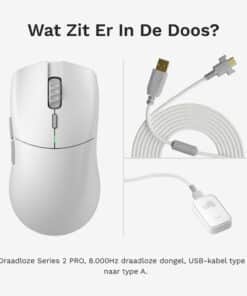 Glorious Gaming Series 2 PRO muis Gamen Rechtshandig RF Wireless + USB Type-C Optisch 26000 DPI - Afbeelding 8