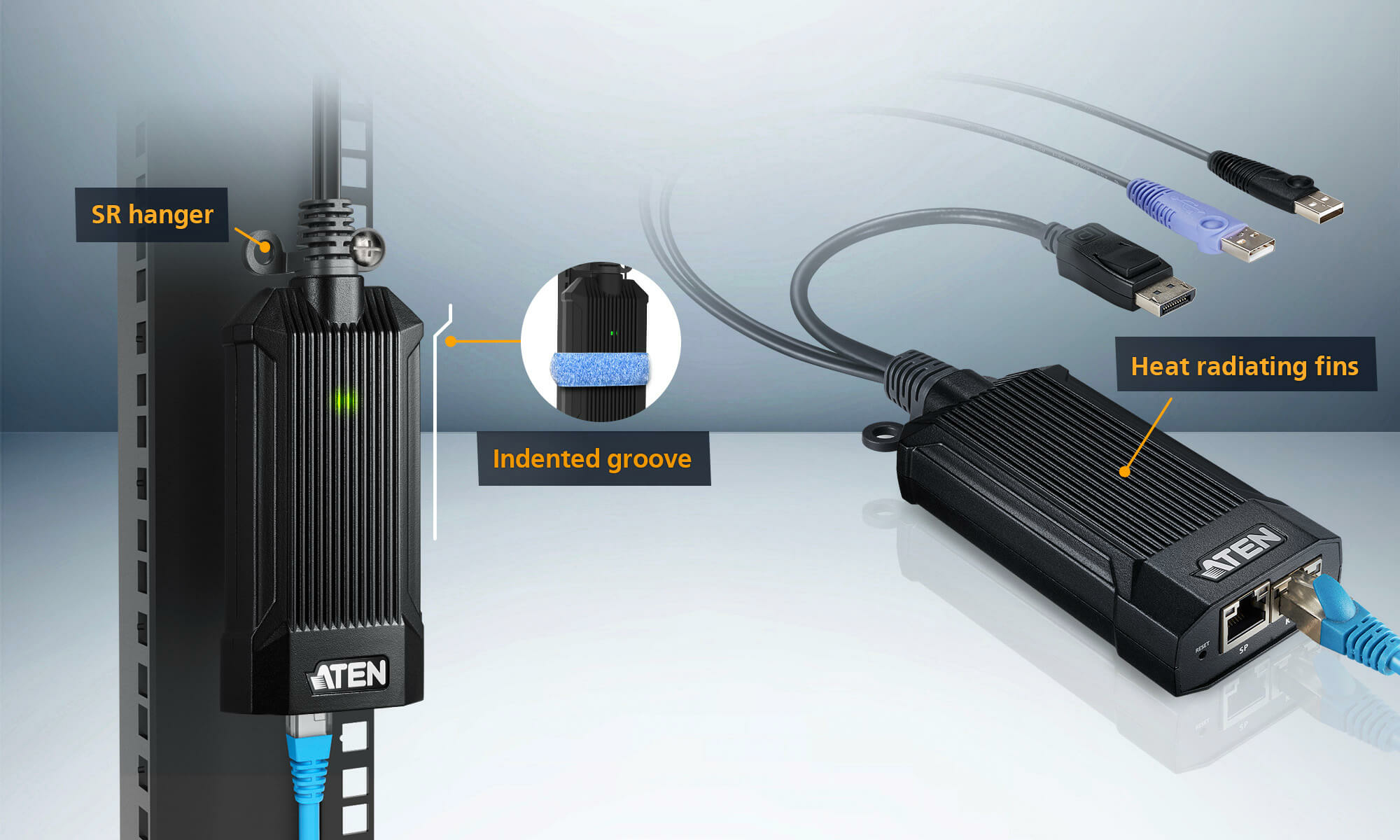 ATEN KG9900T KVM-switch Zwart, Paars - Afbeelding 4