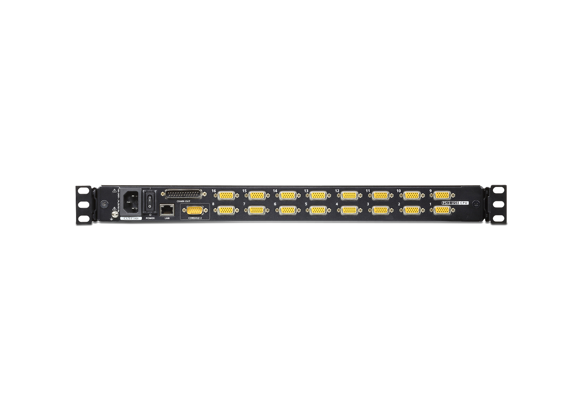 ATEN CL5716IN-ATA-2XK06GG rack console 48,3 cm (19") Zwart 1U