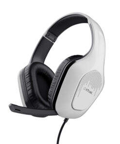 Trust GXT 415S Zirox Gaming Headset - Bedrade gamingheadset – Opklapbare microfoon – 50 mm drivers – Wit