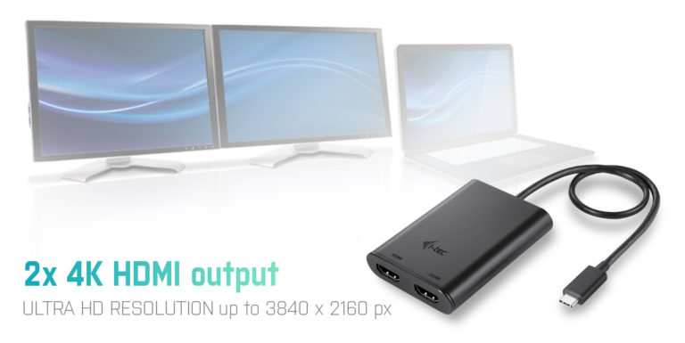 i-tec C31DUAL4KHDMI USB grafische adapter 3840 x 2160 Pixels Zwart - Afbeelding 5
