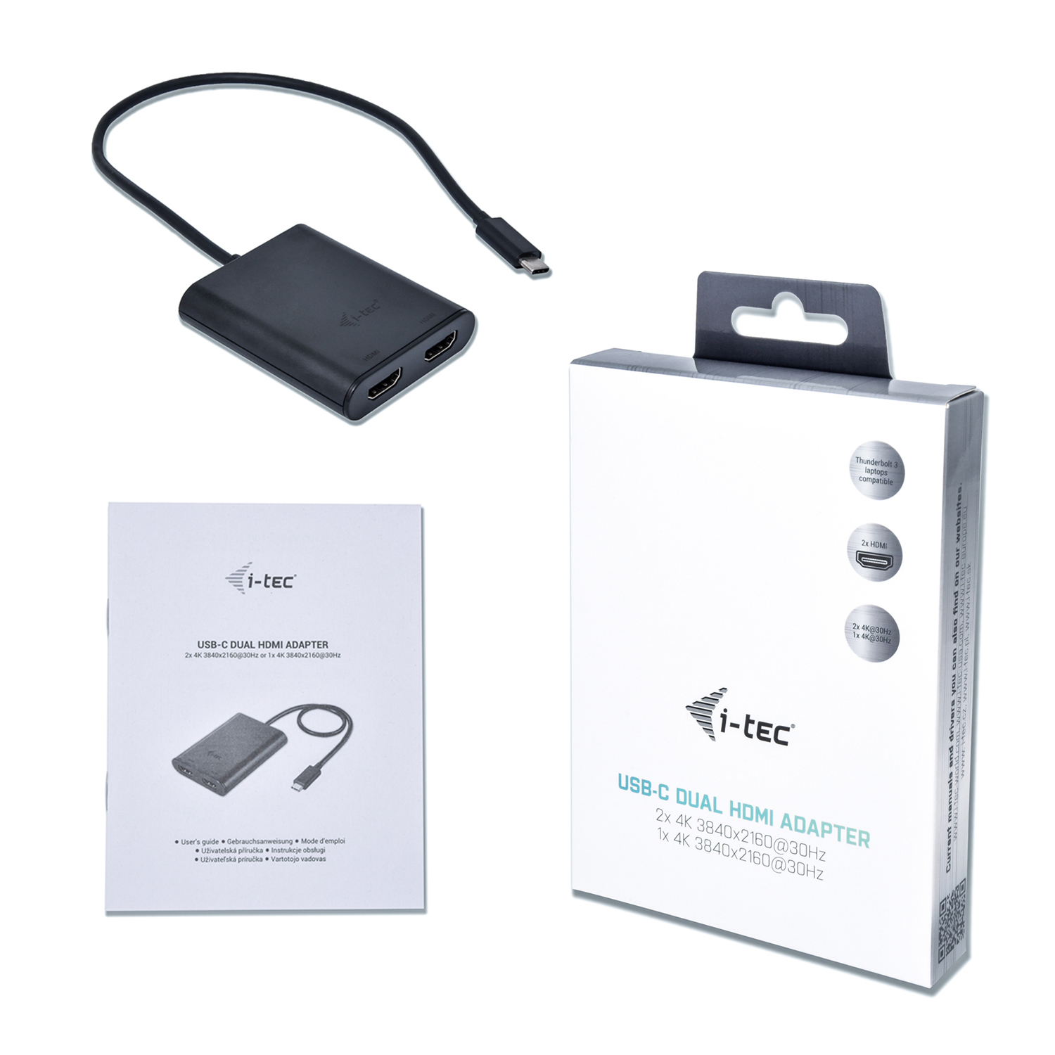 i-tec C31DUAL4KHDMI USB grafische adapter 3840 x 2160 Pixels Zwart - Afbeelding 4