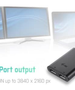 i-tec C31DUAL4KDP USB grafische adapter 3840 x 2160 Pixels Zwart - Afbeelding 7