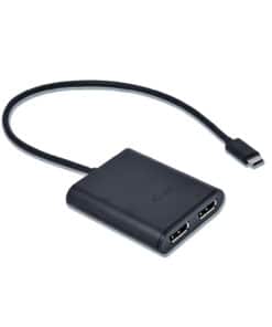 i-tec C31DUAL4KDP USB grafische adapter 3840 x 2160 Pixels Zwart - Afbeelding 2
