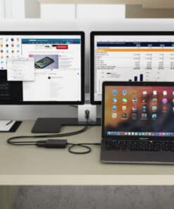 i-tec C31DUAL4KDP USB grafische adapter 3840 x 2160 Pixels Zwart - Afbeelding 5
