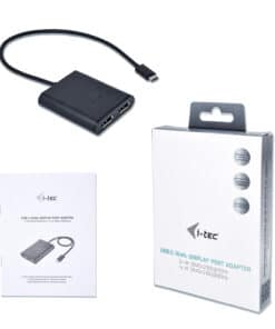 i-tec C31DUAL4KDP USB grafische adapter 3840 x 2160 Pixels Zwart - Afbeelding 4