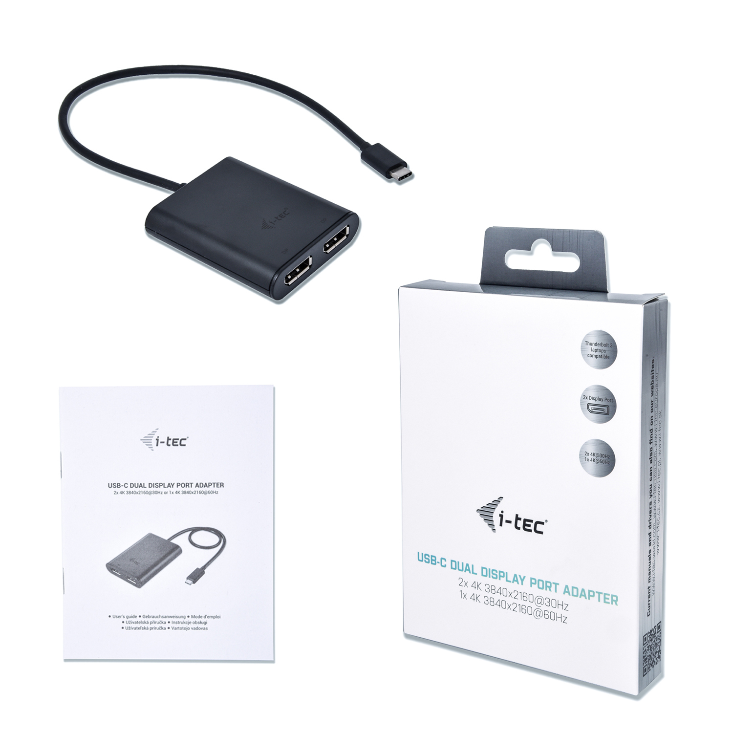 i-tec C31DUAL4KDP USB grafische adapter 3840 x 2160 Pixels Zwart - Afbeelding 4