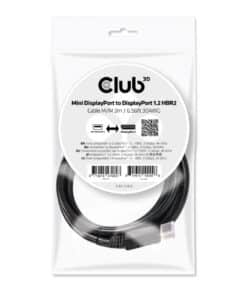 CLUB3D Mini DisplayPort to DisplayPort 1.2 M/M 2meter 4K60Hz - Afbeelding 2