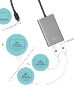 i-tec Thunderbolt 3 Dual DP Video Adapter - Afbeelding 2