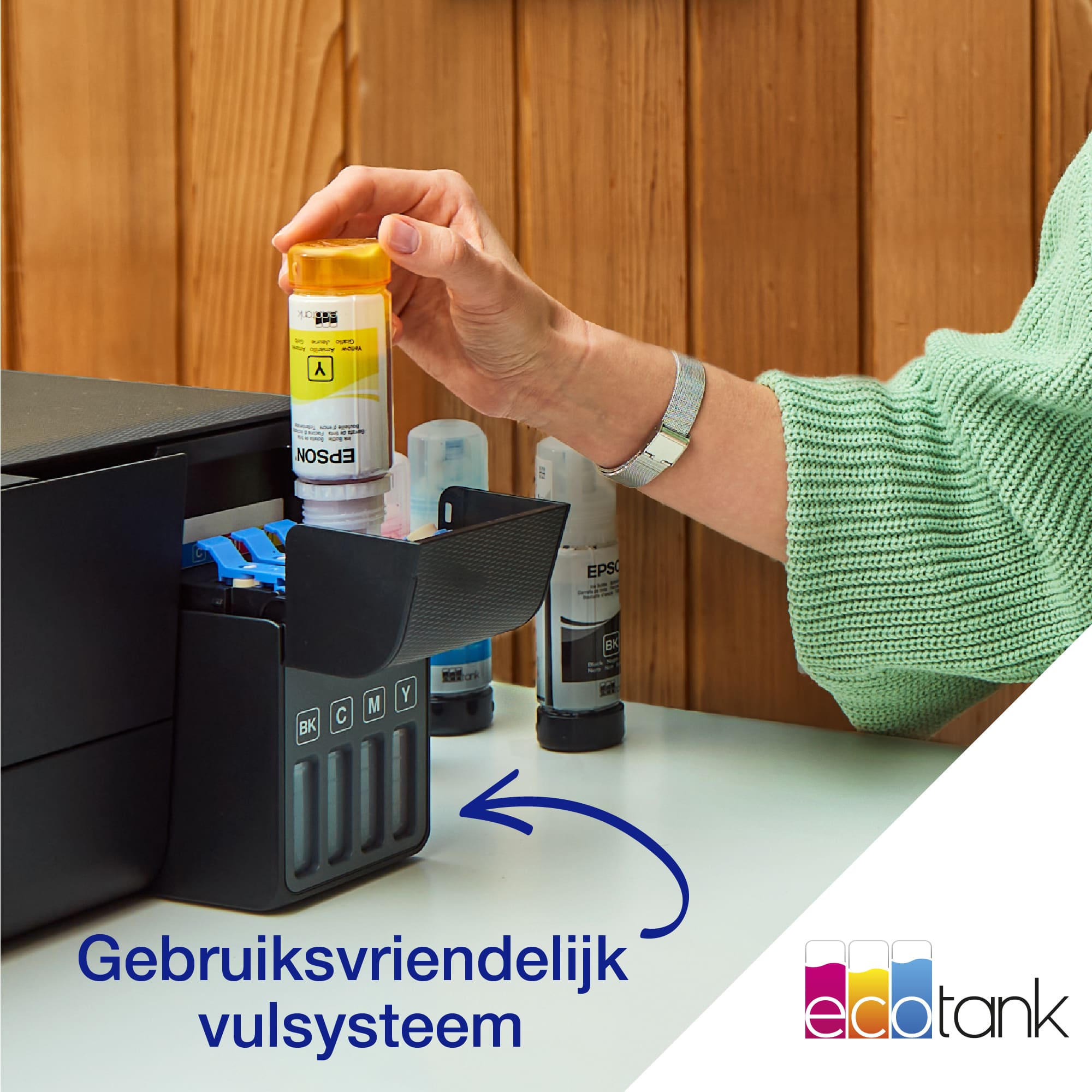 Epson EcoTank ET-2811 A4 multifunctionele Wi-Fi-printer met inkttank, inclusief tot 3 jaar inkt - Afbeelding 8