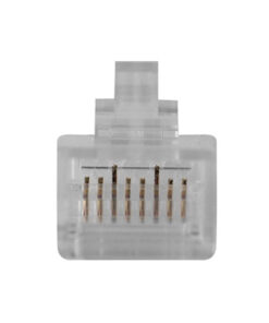 ACT RJ45 (8P/8C) CAT6 modulaire connector voor ronde kabel met massieve of soepele aders