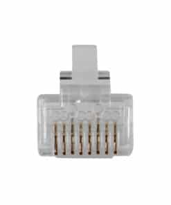 ACT RJ45 (8P/8C) CAT6 modulaire connector voor ronde kabel met massieve of soepele aders - Afbeelding 2