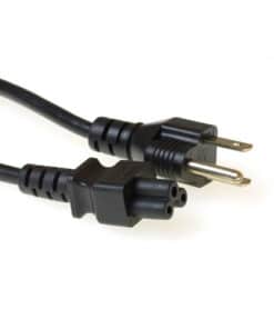 ACT Netsnoer USA connector - C5 zwart 1,8 m