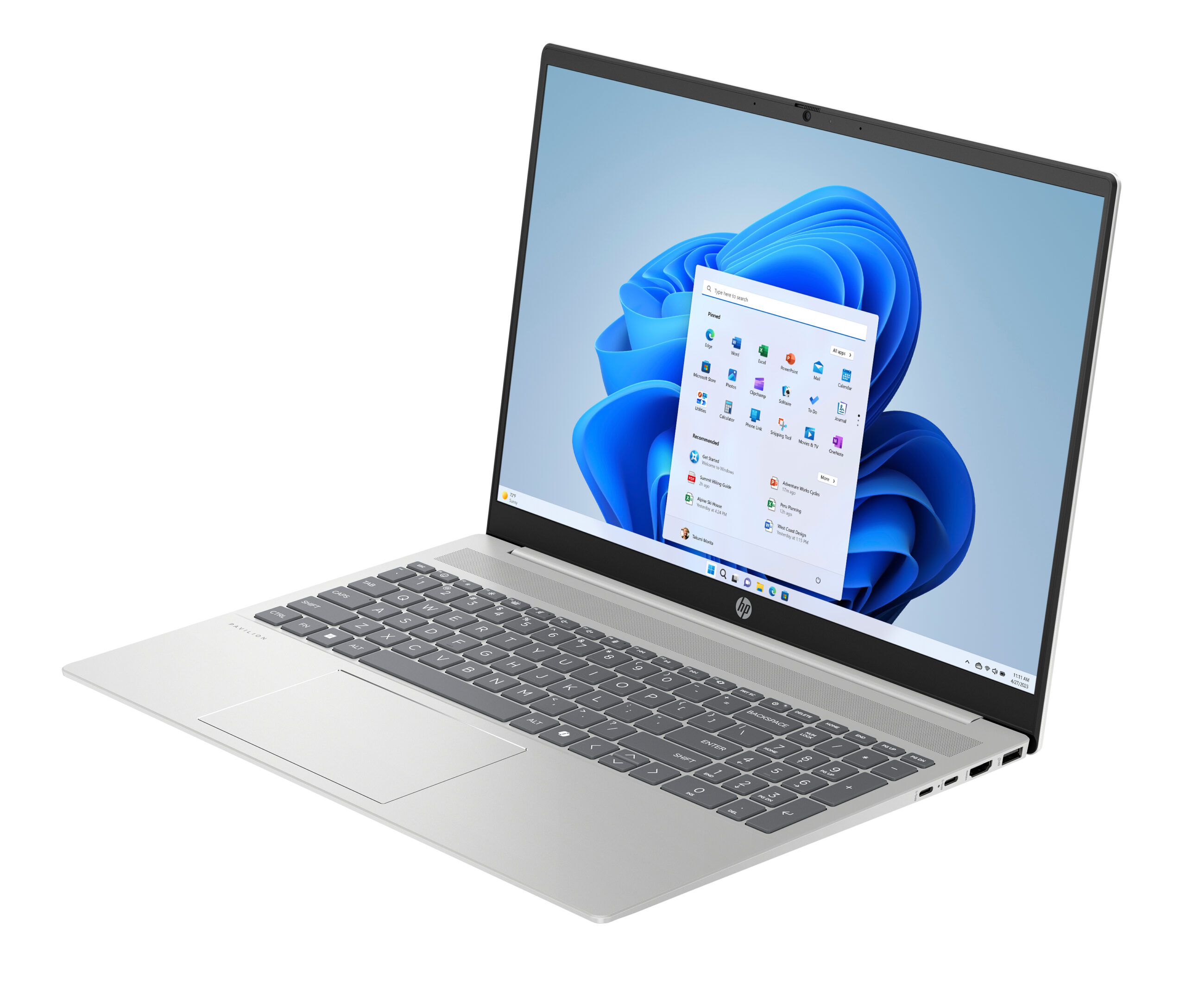 HP Pavilion 16-af0053nb Intel Core Ultra 7 155U Laptop 40,6 cm (16") 2K 16 GB LPDDR5x-SDRAM 1 TB SSD Wi-Fi 6E (802.11ax) Windows 11 Home AI PC Zilver - Afbeelding 8