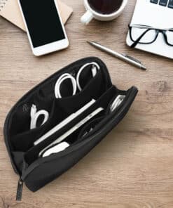 ACT City Accessoire Travel Organizer, gemaakt van gerecyclede plastic flessen Netwerkkabel - Afbeelding 4