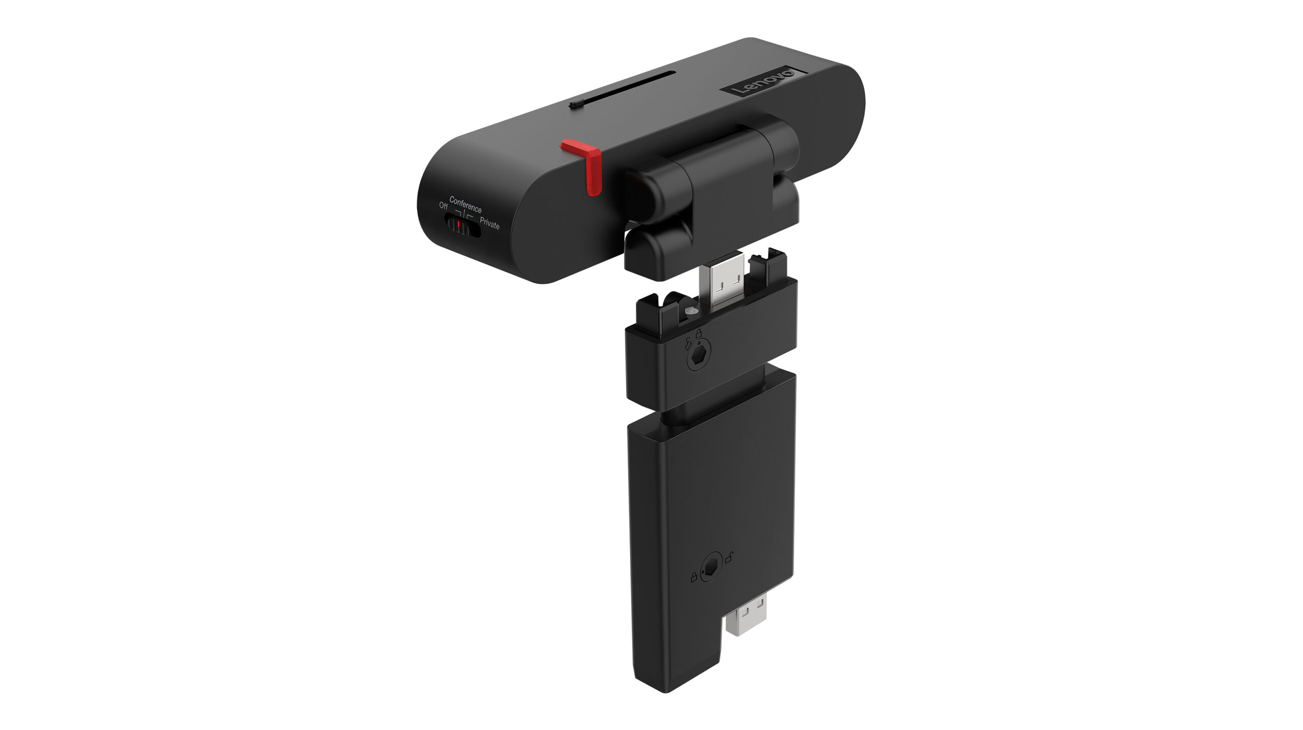Lenovo ThinkVision MC60 (S) webcam 1920 x 1080 Pixels USB 2.0 Zwart - Afbeelding 7