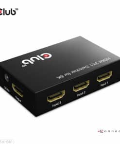 CLUB3D 3 to 1 HDMI 8K60Hz/4K120Hz Switch - Afbeelding 3