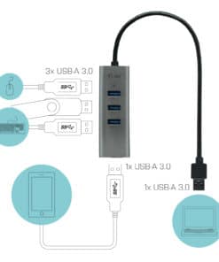 i-tec Metal USB 3.0 HUB 4 Port - Afbeelding 4