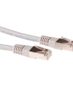 ACT Grijze 5 meter LSZH SFTP CAT6 patchkabel met RJ45 connectoren
