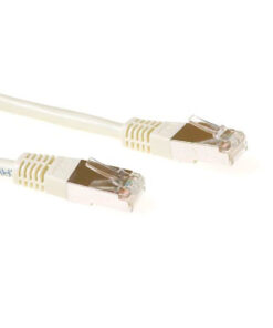 ACT Ivoor 1 meter F/UTP CAT5E patchkabel met RJ45 connectoren