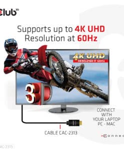CLUB3D HDMI 2.0 4K60Hz RedMere Kabel 10 meter - Afbeelding 5