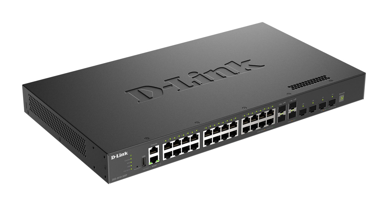 D-Link DXS-3410-32XY netwerk-switch Managed L3 Fast Ethernet (10/100) Zwart - Afbeelding 2