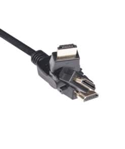 CLUB3D HDMI 2.0 4K60Hz UHD 360 Graden roterende kabel 2 meter - Afbeelding 3