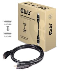 CLUB3D HDMI 2.0 4K60Hz UHD 360 Graden roterende kabel 2 meter - Afbeelding 7