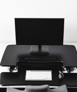 BakkerElkhuizen Adjustable Sit-Stand Desk Riser 2 Black - Afbeelding 2