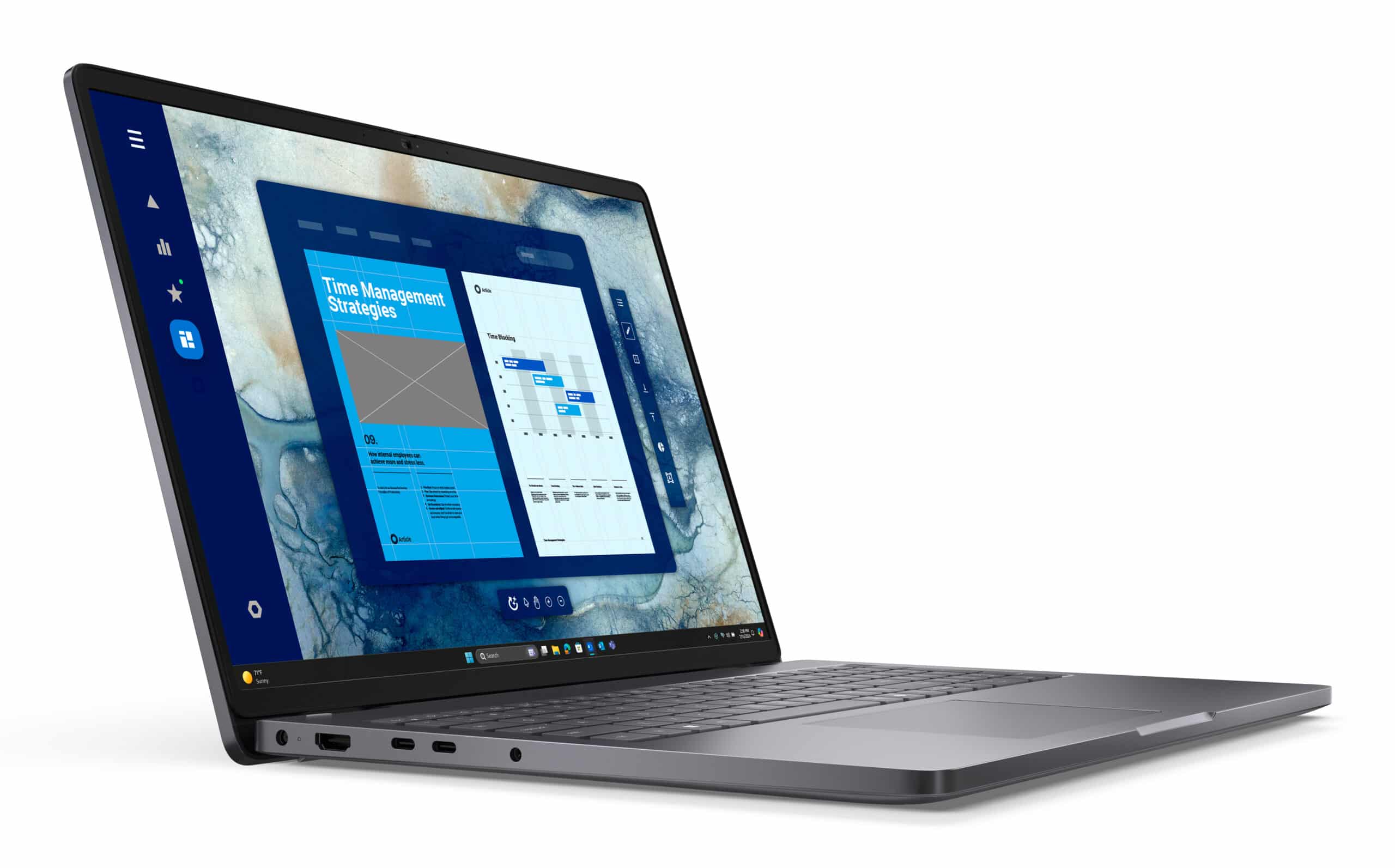 DELL Pro 16 PC16250 Intel Core Ultra 5 225U Laptop 40,6 cm (16") Full HD+ 16 GB DDR5-SDRAM 512 GB SSD Wi-Fi 6E (802.11ax) Windows 11 Pro Belgisch Zwart - Afbeelding 2