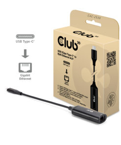 CLUB3D USB 5Gbps Type-C® to RJ45 Ethernet M/F