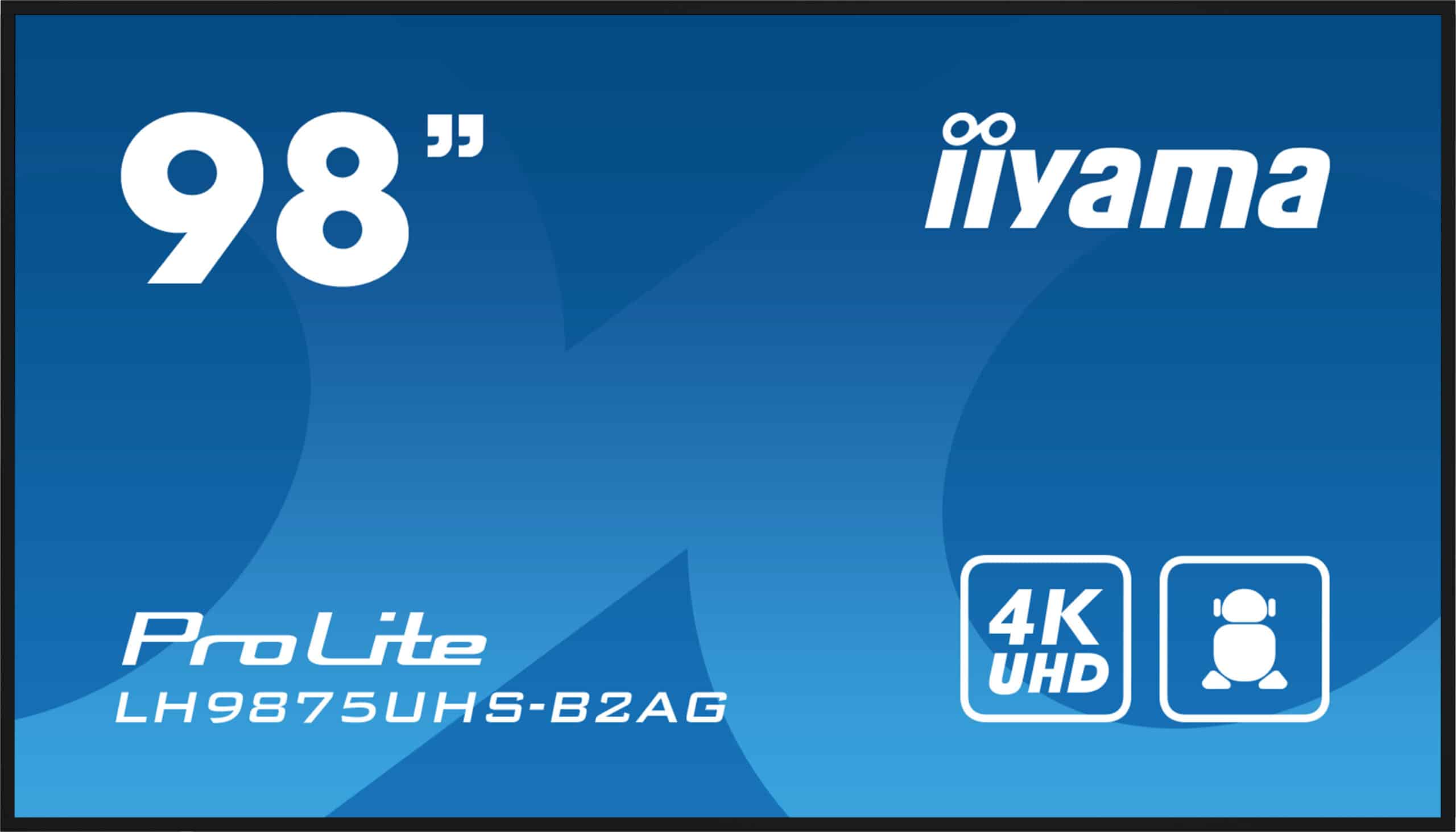 iiyama LH9875UHS-B2AG beeldkrant Digitale signage flatscreen 2,48 m (97.5") LED Wifi 500 cd/m² 4K Ultra HD Zwart Type processor Android 11 24/7 - Afbeelding 2