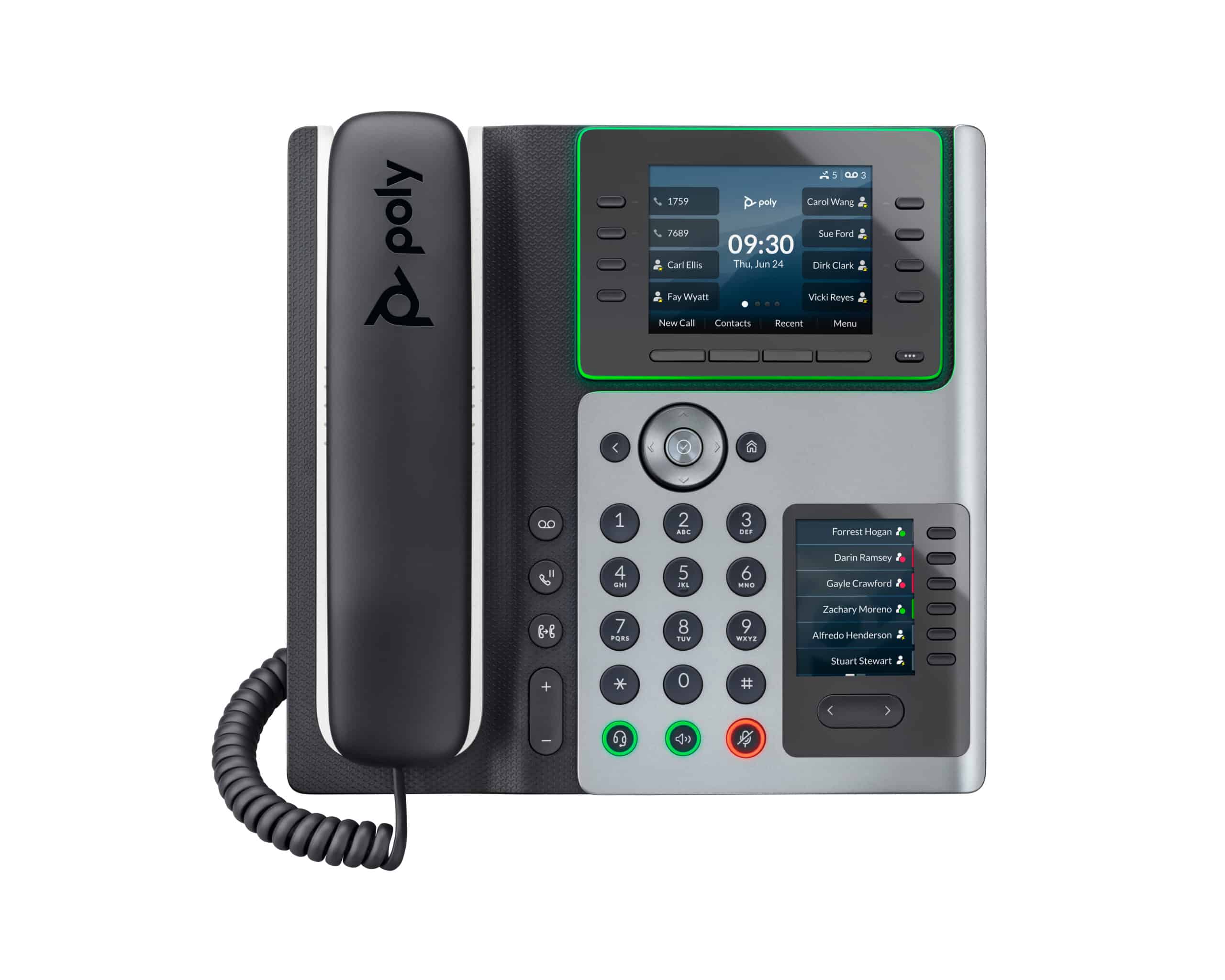 HP Poly Edge E450 IP-telefoon met PoE-ondersteuning