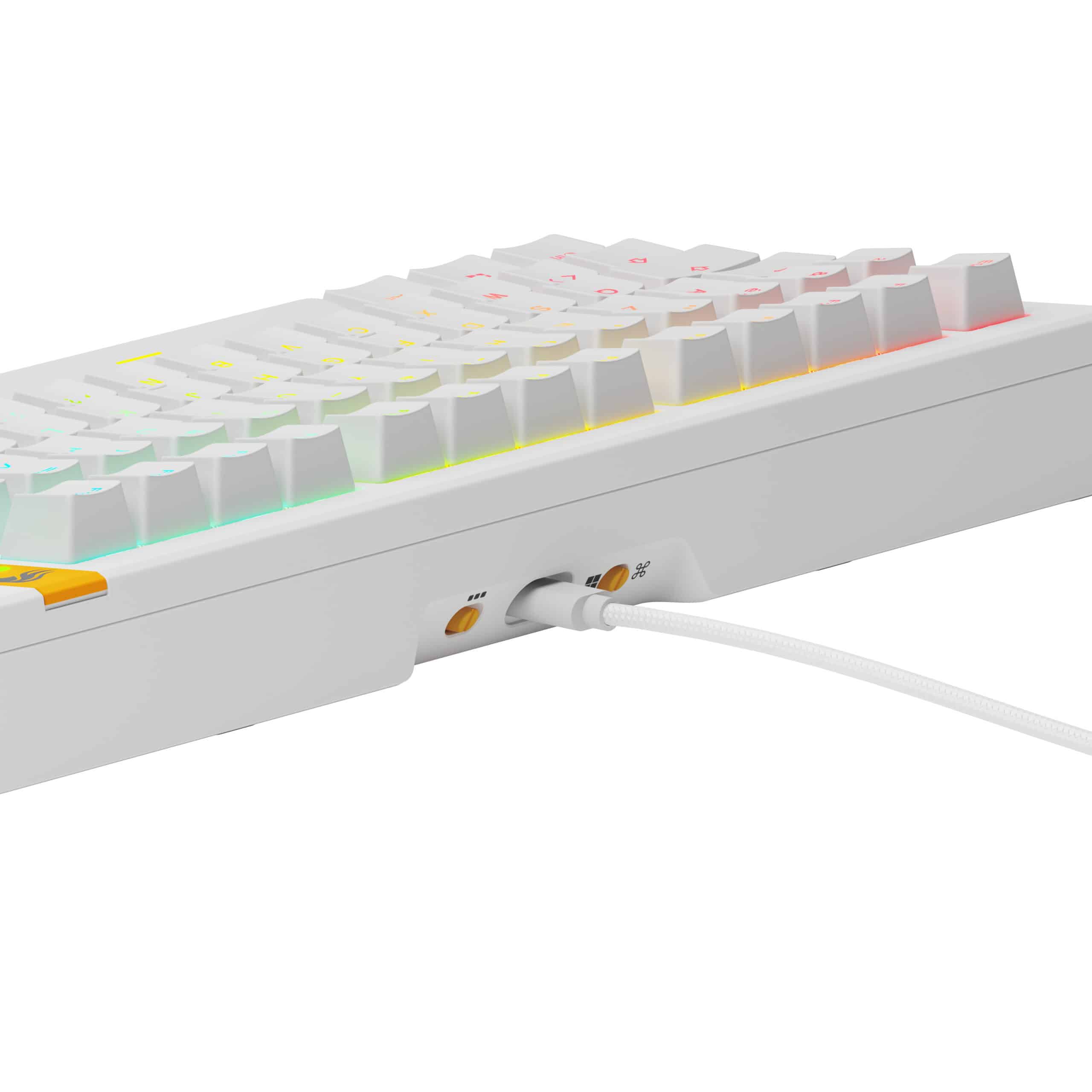 Glorious Gaming GMMK 3 HE 75% Prebuilt toetsenbord Gamen USB AZERTY Frans Wit - Afbeelding 3