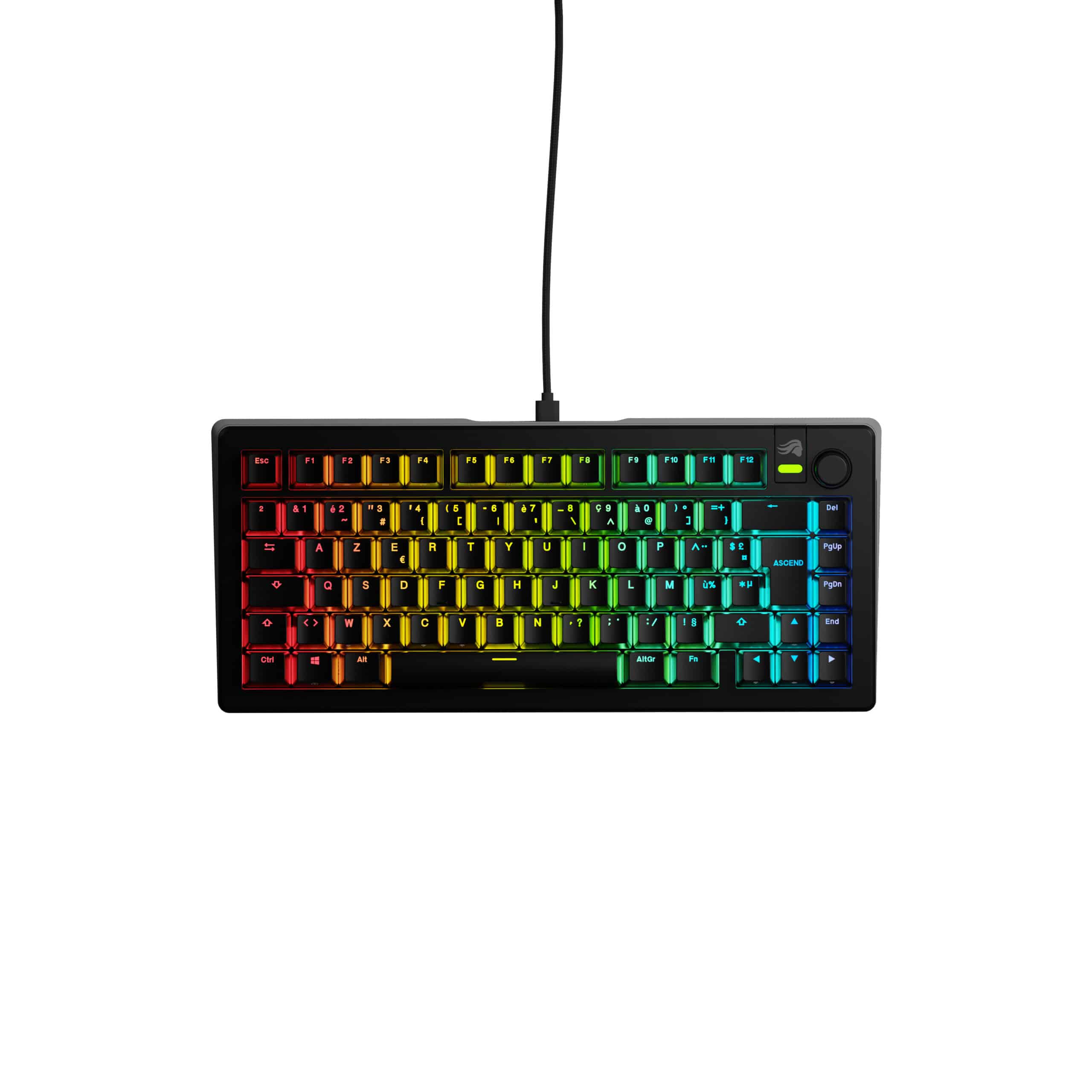Glorious Gaming GMMK 3 75% Prebuilt toetsenbord Gamen USB AZERTY Frans Zwart - Afbeelding 4