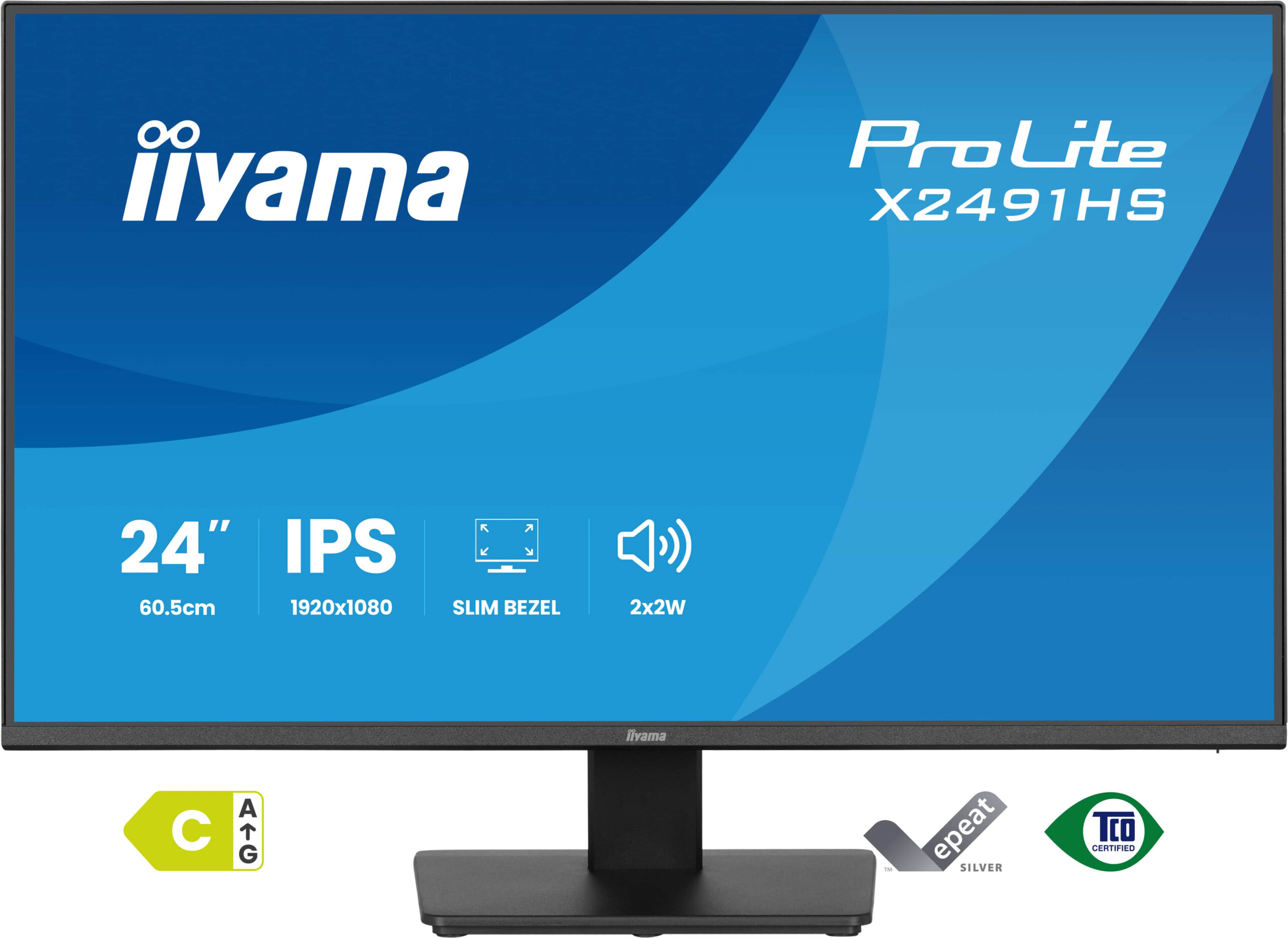 iiyama ProLite X2491HS-B1 computer monitor 60,5 cm (23.8") 1920 x 1080 Pixels Full HD LCD Zwart - Afbeelding 2