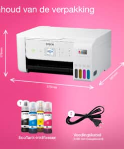 Epson EcoTank ET-2876 A4 multifunctionele Wi-Fi-printer met inkttank, inclusief tot 3 jaar inkt - Afbeelding 4