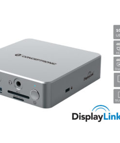 Conceptronic DONN25G laptop dock & poortreplicator Bedraad USB 3.2 Gen 2 (3.1 Gen 2) Type-C Zilver