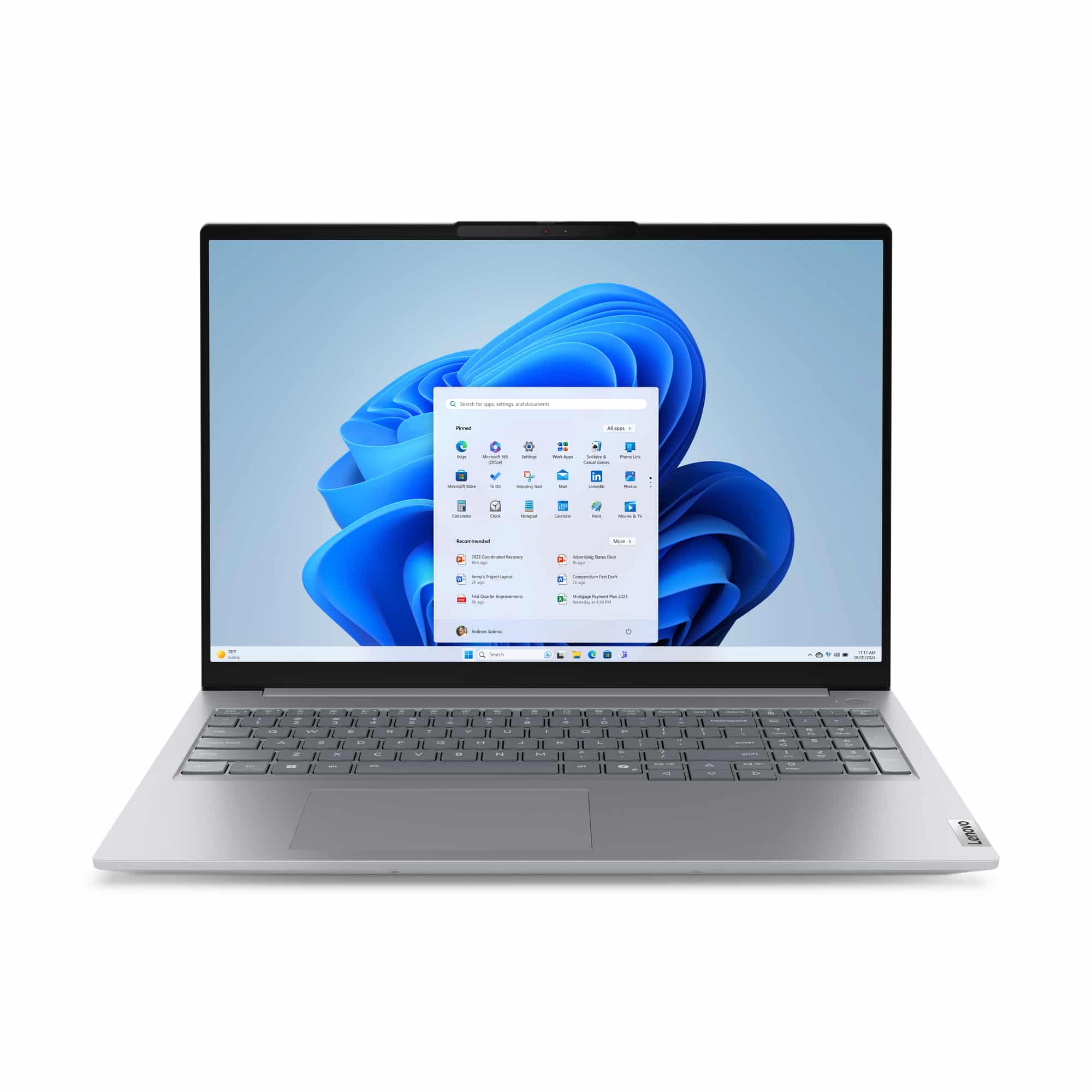Lenovo ThinkBook 16 G8 IRL Intel Core i5-13420H Laptop 40,6 cm (16") WUXGA 16 GB DDR5-SDRAM 512 GB SSD Wi-Fi 6E (802.11ax) Windows 11 Pro Belgisch Grijs
