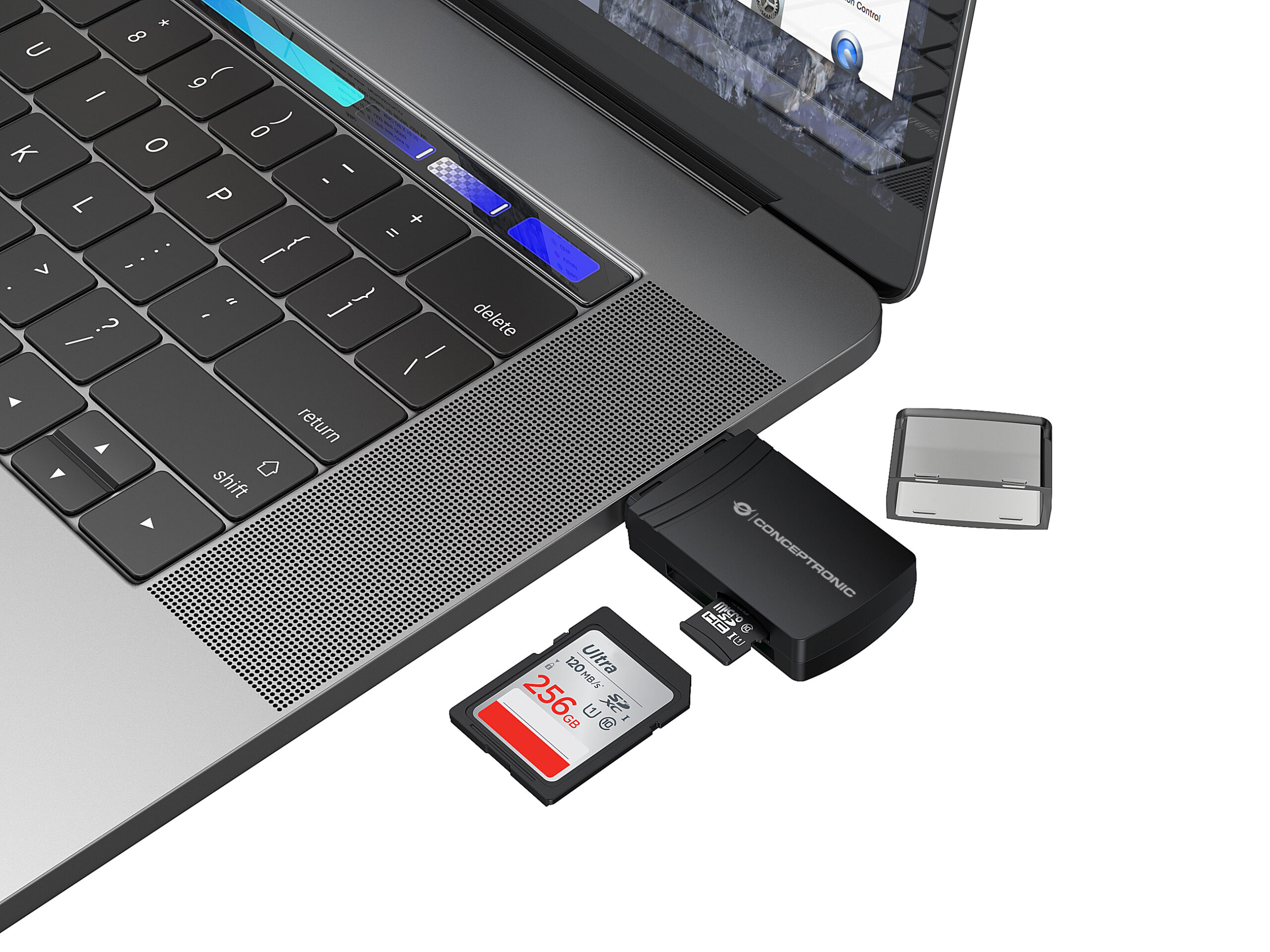 Conceptronic BIAN06B geheugenkaartlezer USB 3.2 Gen 1 (3.1 Gen 1) Type-A Zwart - Afbeelding 4