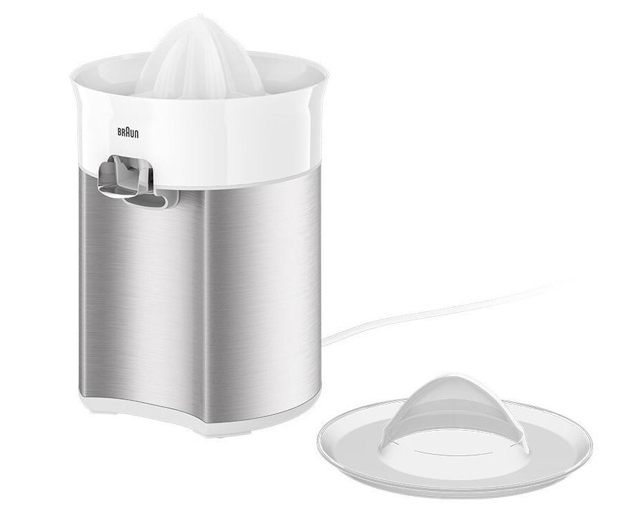 Braun CJ5050 WH elektrische citruspers 60 W Metallic, Wit - Afbeelding 2