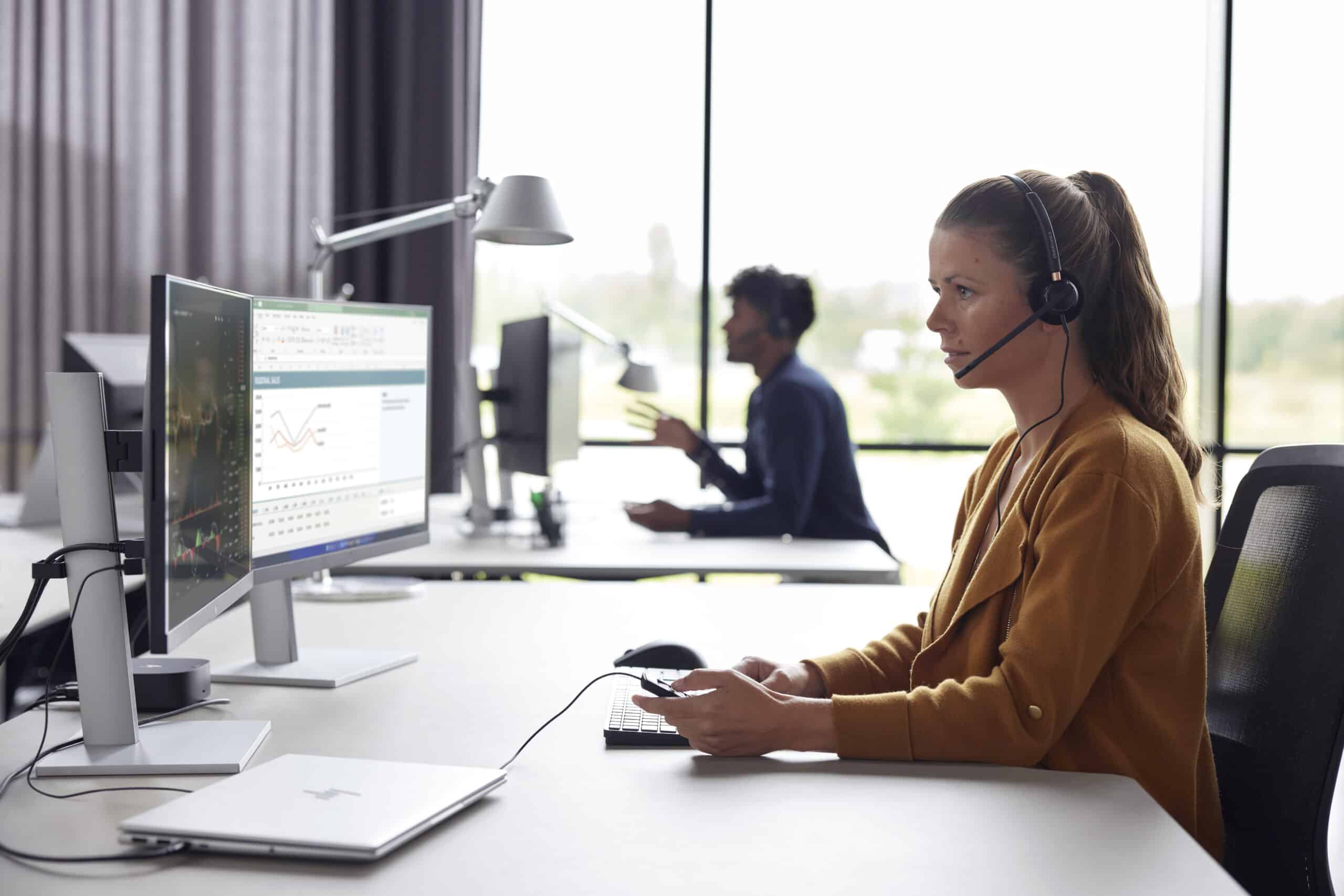 HP Poly EncorePro 520D met Quick Disconnect Binaural Digital Headset TAA - Afbeelding 2