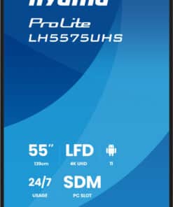 iiyama LH5575UHS-B2AG beeldkrant Digitale signage flatscreen 138,7 cm (54.6") LCD Wifi 500 cd/m² 4K Ultra HD Zwart Type processor Android 11 24/7 - Afbeelding 4